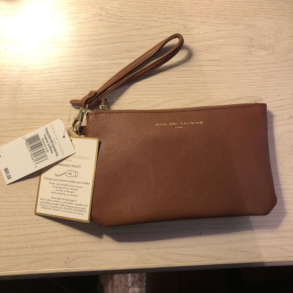 Adrienne Vittadini Wristlett with phone charger